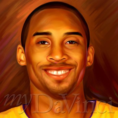 Kobe Bryant Pop Art Print,by myDaVinci - myDaVinci